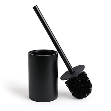 Yew Design Matte Black Toilet Bowl Brush for Bathroom with Holder - Bathroom Cleaner Scrubber with Sleek Design, Sturdy, and Durable Bristles