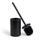 Yew Design Matte Black Toilet Bowl Brush for Bathroom with Holder - Bathroom Cleaner Scrubber with Sleek Design, Sturdy, and Durable Bristles