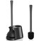 Toilet Plunger and Brush Set, Bowl Brush and Heavy Duty Toilet Plunger with Ventilated Holder, 2-in-1 Toilet Brush and Plunger Combo for Bathroom Deeply Cleaning&iuml;&frac14;&circ;Black&iuml;&frac14;&permil;