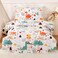 JSD Dinosaur Toddler Bedding Set, 4 Piece Bed-in-a-Bag Toddler Comforter Sheet Set, All Season Machine Washable