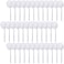 Zhehao 50 Pcs Toilet Bowl Brush Soft Swab Toilet Bowl Bulk White Reusable Long Plastic Handled Cleaners Scrubber Toilet Bowl Mop with Silk Cotton for Home Bathroom, 15 x 3 Inch, Without Cone Cup