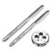uxcell 3pcs Metric Hand Tap and Die Set, M7 x 0.75 Taper/Plug Thread Taps &amp; Round Die, Hand Threading Tapping Tool Kit for Thread Repair