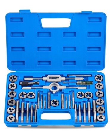 Orion Motor Tech Tap and Die Set Metric   M3, M4, M5, M6, M7, M8, M10, M12 Tap Set and Die Set   Thread Repair Kits for Threading and Rethreading Internal and External Threads