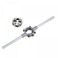 uxcell Die Stock Handle Wrench Set, M8 x 0.75 Threading Round Die and 25mm (Fit M7-M9 Dies) Holder Adjustable Wrench Hand Tool