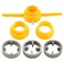 6Pcs PVC Thread Maker Tool, Pipe Threader Plumbing Tool Kit, Plastic Pipe Thread Round Die Set, Pipe Threader Kit with with 3 Dies 1/2&acirc;&euro; 3/4" and 1&acirc;&euro;, Manual Hand Tool for PVC Threading