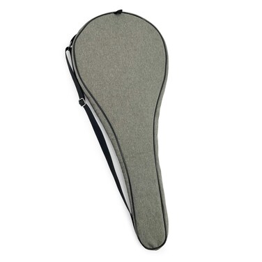 TaktZeit Tennis Bag Lightweight and Padded Single Tennis Racket Cover with Adjustable Shoulder Strap (Grey, 31"x 11.4")