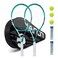 Tennis Rackets for Adults, 27 Inch Tennis Racquets-2 Player Tennis Racket Set with 3 Balls,2 Grips, 2 Vibration Dampers- Green
