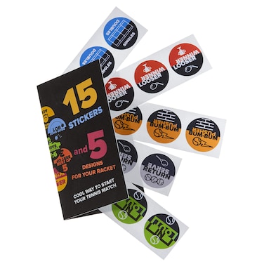 Fun Stickers for Tennis Rackets. Win The Advantage of Serving First (Stickers 2)