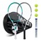 Tennis Racket for Kids 23'' Kid's Tennis Racquet Set of 2-2 Chird Tennis Rackets with 3 Balls,2 Grips,2 Vibration Dampers-Gray and Green