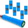 Piriuuo 6 Pcs Tennis Racket Grip Tape, Precut Anti Slip Tennis Wrap Grip Tape Super Absorbent Tennis Grip Tape Overgrip Tennis Racquet Grip Tape Tennis Finishing Tape for Tennis Pickleball(Blue)