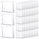Xuniea 50 Pieces Mini Clear Makeup Bag Small Clear Zipper Pouch Clear Travel Bag for Toiletries Plastic Cosmetic Bag Organizer Waterproof for Women Men Vacation(9.8'',Transparent)