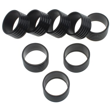 FDXGYH 8 Pcs Tennis Racquet Grips Tennis Racket Grip Band Rubber Ring with Non-Slip Badminton Tennis Absorbent Overgrip in Place, Black