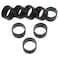 FDXGYH 8 Pcs Tennis Racquet Grips Tennis Racket Grip Band Rubber Ring with Non-Slip Badminton Tennis Absorbent Overgrip in Place, Black