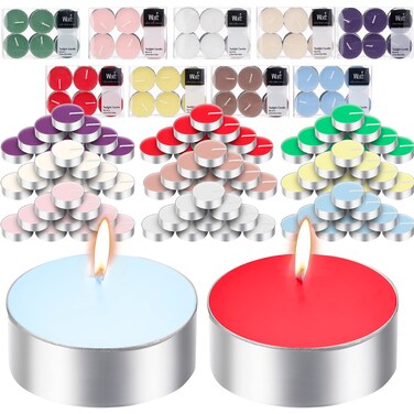 Huquary 108 Pcs Scented Tea Lights Candles Mini Candles Set Small Scented Tealight Candles Bulk (Mix)