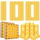 Rossesay 100 Pcs Pure Beeswax Tealight Candles Bulk Tea Light Candle with Clear Cup 2-4 Hour Burn Time Unscented Natural Beeswax Tealights for Centerpiece Table, 0.7 x 1.5 Inch(Round Shape)