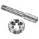 uxcell Tap and Die Sets, M16 x 2 Metric Left Hand Screw Thread Straight Flute Tap with Round Threading Die, Tap &amp; Die Kit for Nut Screw Bolt Thread Repair