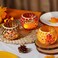 Fall Thanksgiving Candle Holder Set of 3 Mosaic Maple Leave Sunflower Tealight Holder Pumpkin Glass Votive Candle Holder Thanksgiving Party Dinner Table Centerpieces (No Candle Included)