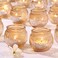 24 Pcs Gold Candle Holders Bulk- Gold Votive Candle Holders Gold Votives for Gold Party Table Centerpieces Decorations, Gold Tealight Candle Holders for Wedding, Fall, Thanksgiving, Christmas