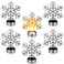 6 Pcs Snowflake Tealight Candle Holders Metal Christmas Votive Candle Holders Christmas Table Decorations Snowflake Tea Light Holders Candlestick Holders for Home Wedding Party Table Decor (Silver)