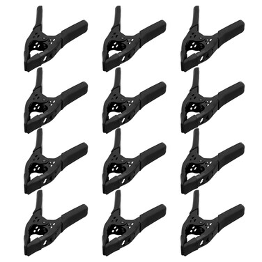 Heavy Duty Metal Spring Clamps: 12-Piece for Woodworking Spring Clamps 6-inch Tarp Clamps Heavy Duty Clips Spring Clips Metal Clamp Large Heavy Duty Clamps for Pool Cover Backdrop Stand Clamps