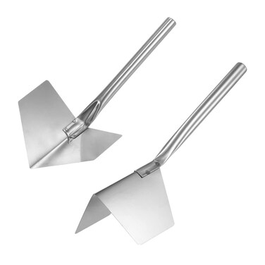 uxcell Inside and Corner Trowels 2.7 Inch Stainless Steel Drywall Corner Knife, Small