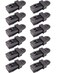 Tarp Clips 12 Pcs - Heavy Duty Lock Grip, Tent Clip, Tarp Clamp, Tarp Hold Down Clips, Awning Tarp Clamps for Canopy Outdoor Camping (Black)