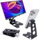 Kado Aluminum Alloy Tablet Stand for Portable Monitor, Foldable iPad Stand Holder Adjustable, Computer Office Desk Accessories for Kindle, Switch, iPad Pro/Air/Mini, iPhone Pro/Max/Plus