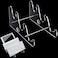 Acrylic Keyboard Display Stand Holder Mechanical Computer Keyboard Stand Shelf for Desk Transparent Acrylic Stand 3 Tier Keyboards Storage Holder Tray for Computer Tablet Picture Frame (1 Pcs)