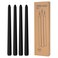 4 Pack Black Taper Candles - Taper Candles 10 Inch Dripless, Smokeless &amp; Unscented - 8 Hours Long Burning - Hand Poured Tall Candlesticks - Ideal for Weddings, Dinner Parties, and Home Decor
