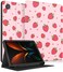 Uppuppy for Samsung Galaxy Tab A8 Case 10.5 Inch Kids Cute Girls Folio Women Girly Kawaii Teens Strawberry Pretty Aesthetic Unique Tablet Cover for Samsung A8 Tab Cases SM-X200/X205/X207