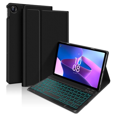 XIWMIX Lenovo Tab M10 Plus Backlit Keyboard Case 10.6 Inch 3rd Gen 2022, Slim Case Lightweight Smart Tablet Cover with Magnetically Detachable Wireless Bluetooth Keyboard for Lenovo Tab M10 Plus 10.6