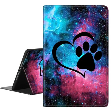 Case for Galaxy Tab S9 FE 5G 10.9" / Tab S9 Case 11" 2023,PU Leather Slim Standing Smart Cover Case with S-Pen Holder for Galaxy Tab S9 FE/S9 2023 Tablet,Galaxy Love Paw