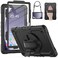 HXCASEAC Case for Samsung Galaxy Tab A9+/ A9 Plus Case 11 Inch, Protective with Screen Protector/Hand Strap/Pen Holder, Sturdy Shockproof Galaxy A9 Plus Tablet Case 2023 SM-X210/X216/X218 - Black
