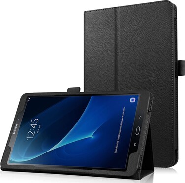 Asng Samsung Galaxy Tab A 10.1 Case - Slim Folding Cover with Auto Wake/Sleep for Samsung Galaxy Tab A 10.1" 2016 Tablet (SM-T580/T585/T587, No Pen Version) (Blakc)