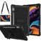 Doemoil Case for Lenovo Tab P12 12.7 Inches Tablet Case,Heavy-Duty Drop-Proof Shockproof Hybrid Kids Protective Case for Lenovo tab P12/Xiaoxin Pad Pro 12.7" Tablet Case TB370FU/TB371FC (Black/Black)