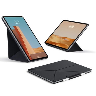 PITAKA for iPad Pro 13 Inch Case (2024), Compatible with iPad Pro m4, Portrait/Landscape Magnetic Case with Pencil Holder, 4 Standing Angles and - Black