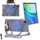 Tablet Case for 10.1 inch Teclast M50Pro / M50HD / M50 Soft Anti-Stress Silicone Case with 360&Acirc;&deg; Rotate Stand/Pencil Holder/Shoulder Strap/Pen for Teclast 10.1 inch (Colorful Purple)
