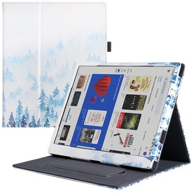 BOZHUORUI Stand Case for 10.3" Onyx Boox Tab Ultra/Boox Tab Ultra C/Boox Tab Ultra C Pro ePaper Tablet - PU Leather Sleeve Cover with Hand Strap and Auto Sleep/Wake (Forest)