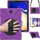 BRAECN for Galaxy Tab S4 10.5 Tablet Case, BRAECN Three Layer Hybrid Shock-Proof Case with 360 Degree Rotating Kickstand,Hand Strap,Shoulder Strap for Samsung Galaxy Tab S4 SM-T837/T835/T830(Purple)