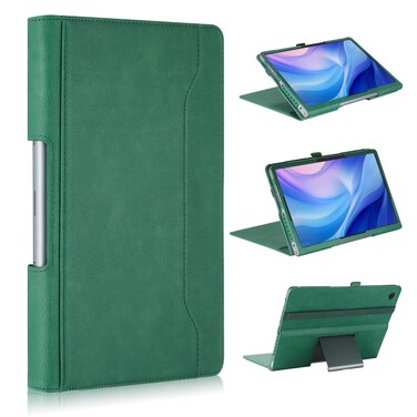 Xuanbeier Case Compatible with Lenovo Tab Plus (TB351FU) 11.5 inch,Multi-Angle Viewing Protective Cover with Pocket and Pen Holder,Auto Wake/Sleep,DarkGreen