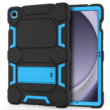 SEVROK Case for Samsung Galaxy Tab A9+/A9 Plus 11" 2024, Heavy Duty Rugged Shockproof 3-Layers Protective Case with Kickstand for Galaxy Tab A9+/A9 Plus 11 Inch (SM-X210/X216/X218), Black+SkyBlue