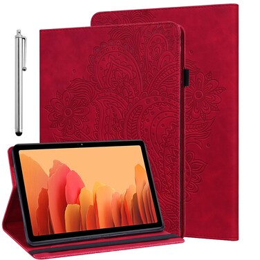 ALILANG Case for Samsung Galaxy Tab A 9.7 inch Case 2015 (SM-T550 T555 SM-P550 P555) with Stylus, Multiple Viewing Angles PU Leather Stand Flip Cover for Samsung Tab A 9.7 Tablet Case-Red