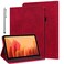 ALILANG Case for Samsung Galaxy Tab A 9.7 inch Case 2015 (SM-T550 T555 SM-P550 P555) with Stylus, Multiple Viewing Angles PU Leather Stand Flip Cover for Samsung Tab A 9.7 Tablet Case-Red