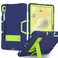 Meifei Case for Galaxy Tablet S9 FE &amp; S9 2023 (SM-X710/X718U/X716B/X510/X516B), Soft Silicone &amp; Hard Pc 3-Layer Military Protector Cover for Tab S9 11" with S-Pen Holder Stand case Navy Blue