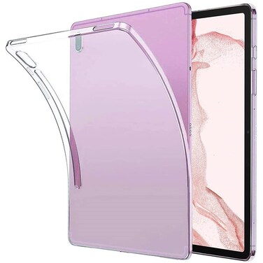 iCoverCase Compatible with Samsung Galaxy Tab S7 FE (2021) 12.4 Inch SM-T730/T733/T736/T738 Case, Lightweight Matte Translucent Soft TPU Protective Back Cover Case (Frosted Clear)