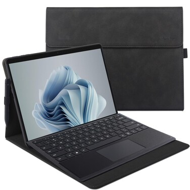xisiciao Protective Case for Microsoft Surface Pro 9/10/ 11th Edition AI PC 2024 13" Shell Compatible with Keyboard Cover Ultral Thin &amp; Light Heat Dissipation Design (Black)