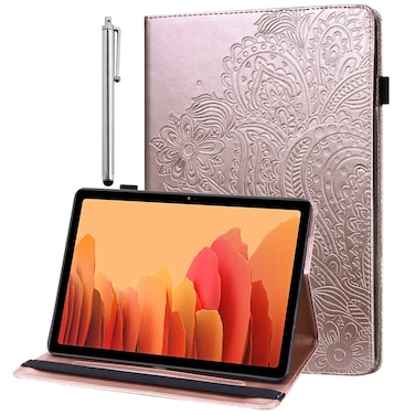 ALILANG Case for iPad 10th Generation 10.9 Inch 2022 with Stylus, Wake/Sleep Function Multiple Viewing Angles PU Leather Stand Flip Cover for iPad 10.9 Inch Tablet Case-Golden