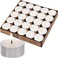 Tea Light Candles - 50 Pack, 4+ Hours Fully Burns Tealight Candles Unscented Smokeless Paraffin Tealights for Home, Sabbath, Weddings, Christmas &amp; Halloween Decor, White