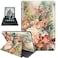 for Microsoft Surface Pro 7/Pro 6/Pro 5/Pro 4 Case with Soft TPU Buffer, PU Leather Cover, 360&deg; Swivel Stand, Auto Wake/Sleep, Shockproof Cool for Surface Pro Case, Flowers in Full Bloom