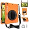 ZenRich iPad 9th Generation Case, iPad 8th/7th Generation 10.2 Case with Pencil Holder Kickstand Hand Strap and Shoulder Strap zenrich Rugged Shockproof Case for iPad 10.2 inch 2021/2020/2019,Orange